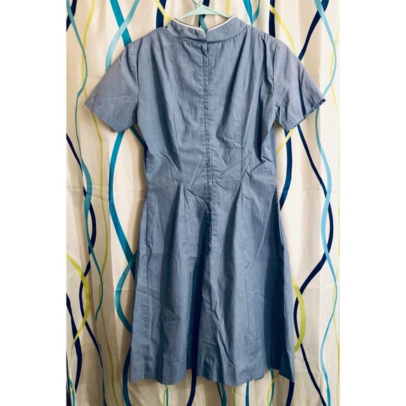 VINTAGE! Muslin Chambray Dress - Picture 9 of 15